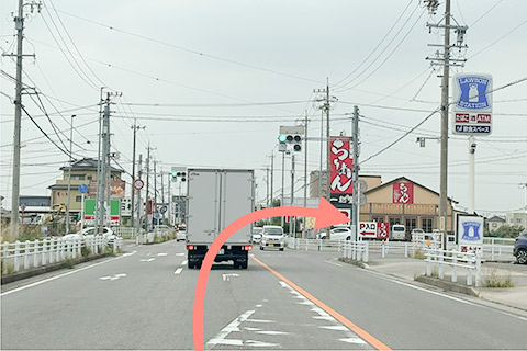 県道48号線(東側)岡崎方面