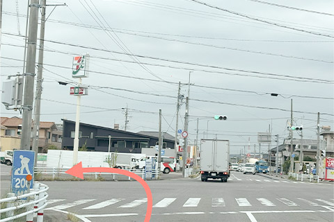 県道48号線(東側)岡崎方面